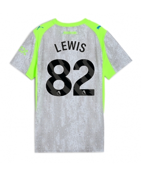 Billige Fotballdrakt Manchester City Rico Lewis #82 Replika Tredjedrakt Dame 2025-26 Kortermet